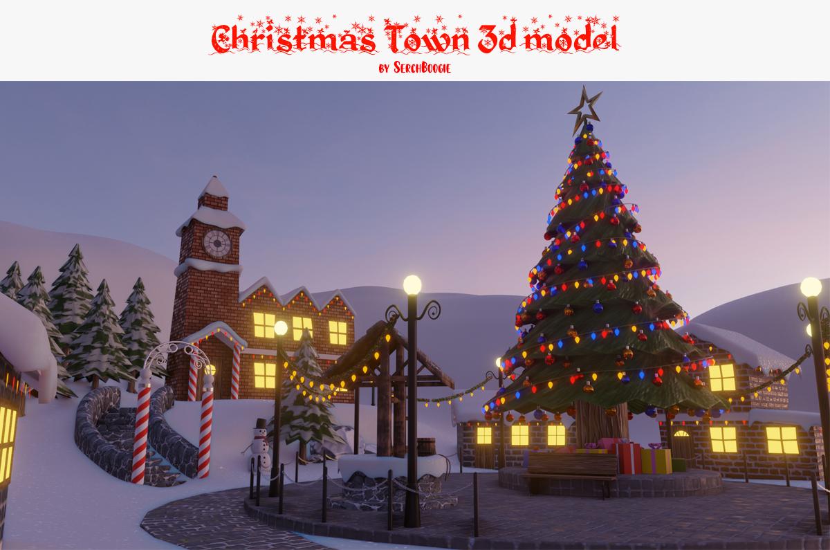 Christmas Town 3d Model | Best Of 3d Models