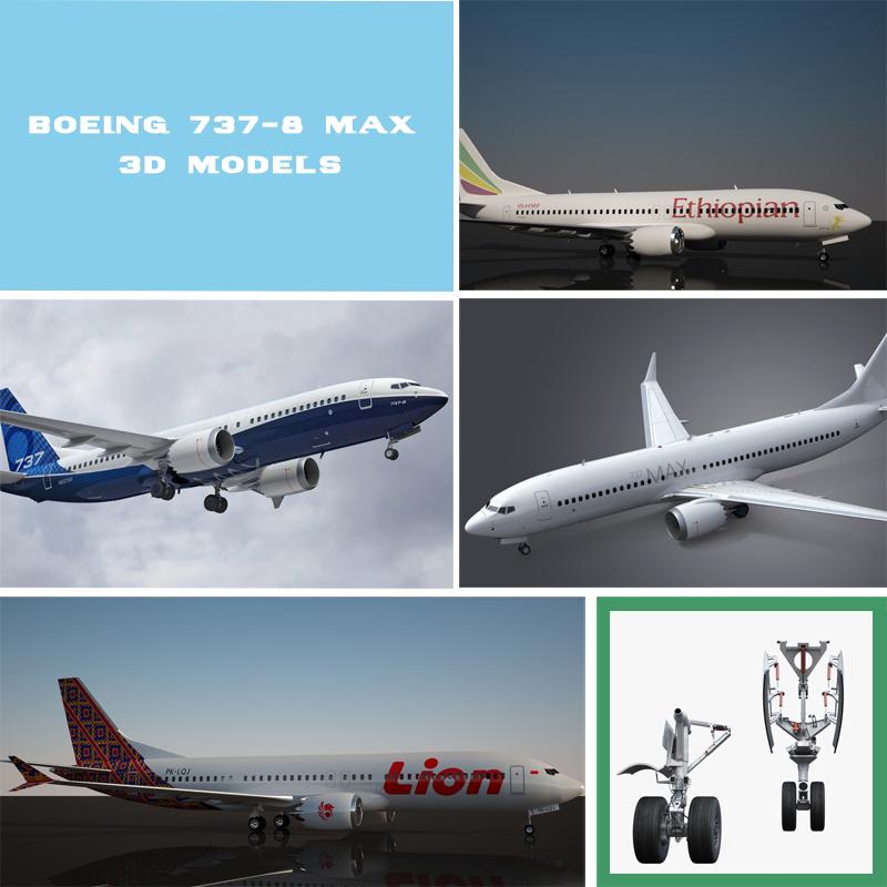 Boeing 737-8 Max 3d Models | Best Of 3d Models