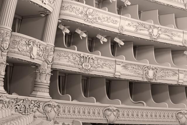 Opera Garnier Of Paris 3d Model - La Salle | Best Of 3d Models